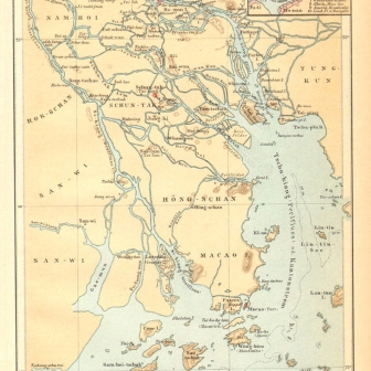 Map of Pearl River Delta in 1891